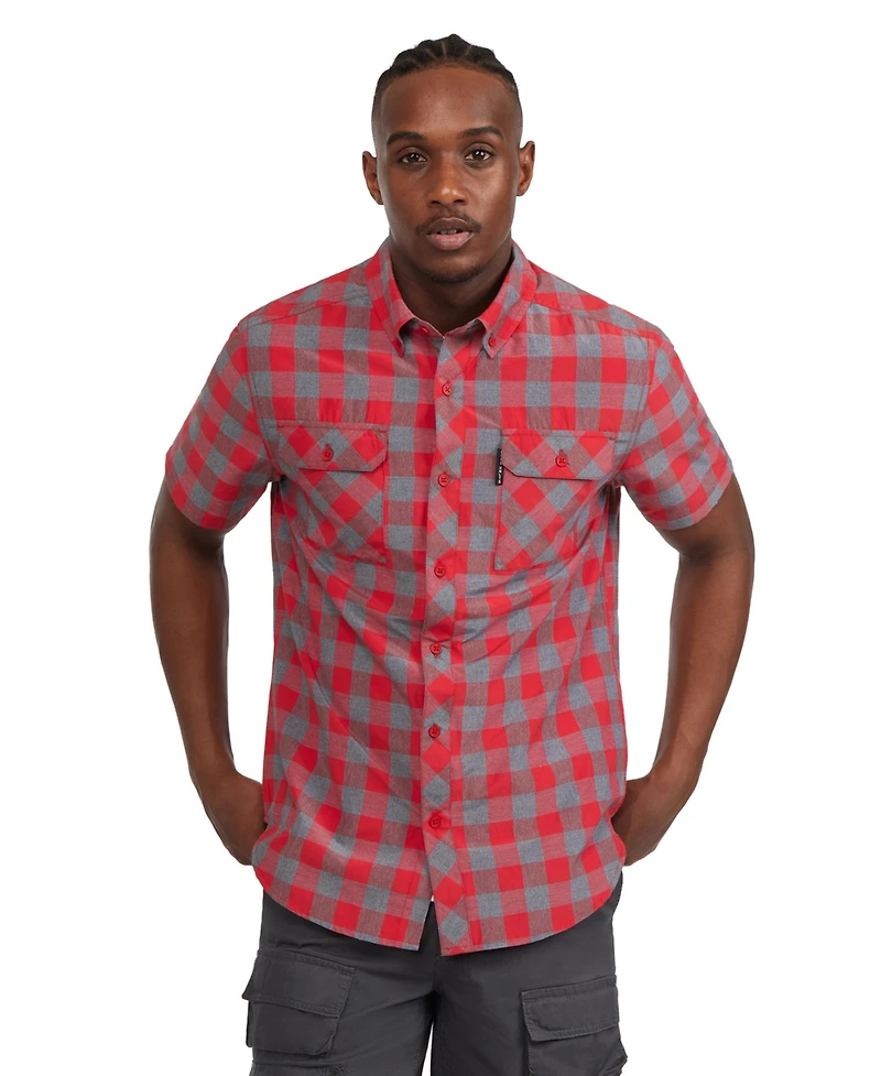 Ecko Unltd Men's Work N Short Sleeve Woven Shirt