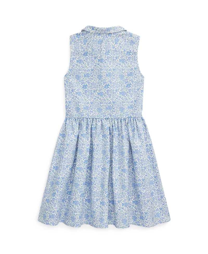 Polo Ralph Lauren Big Girls Floral Oxford Shirtdress