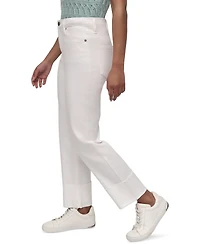 Dkny Jeans Women's High-Rise Classic Cuffed Straight-Leg