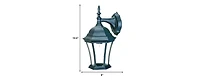 Decorative Hanging Carousel Lantern Wall Lamp for Patio and Hallway