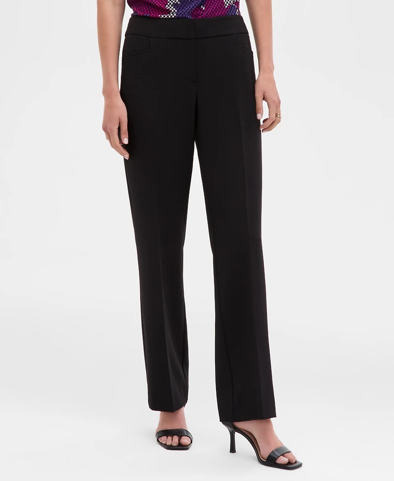 Kasper Petite Straight Full-Length Pants, Regular &