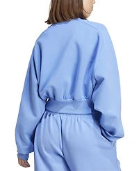 adidas Women's Soft Lux Relaxed Crewneck Sweatshirt