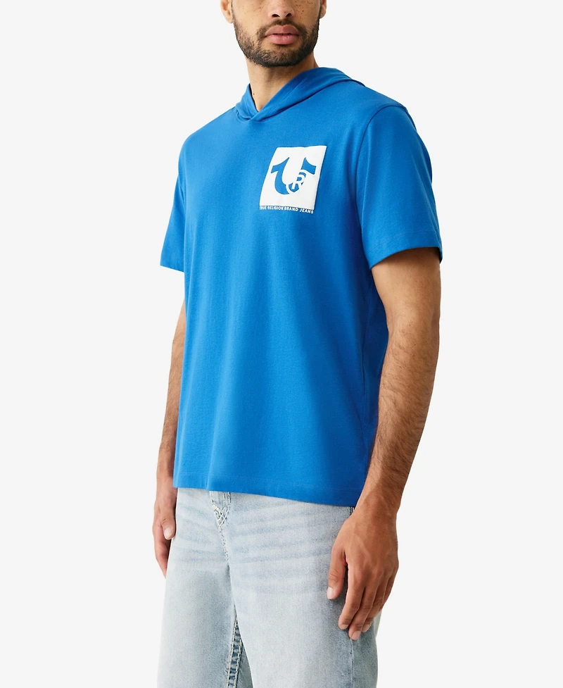 True Religion Men's Short Sleeve Hooded T-Shirt