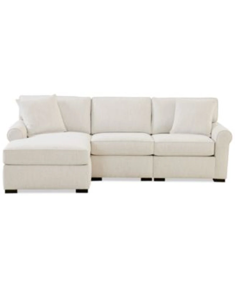 Radley Roll Arm Fabric Sectional Collection Exclusively At Macys