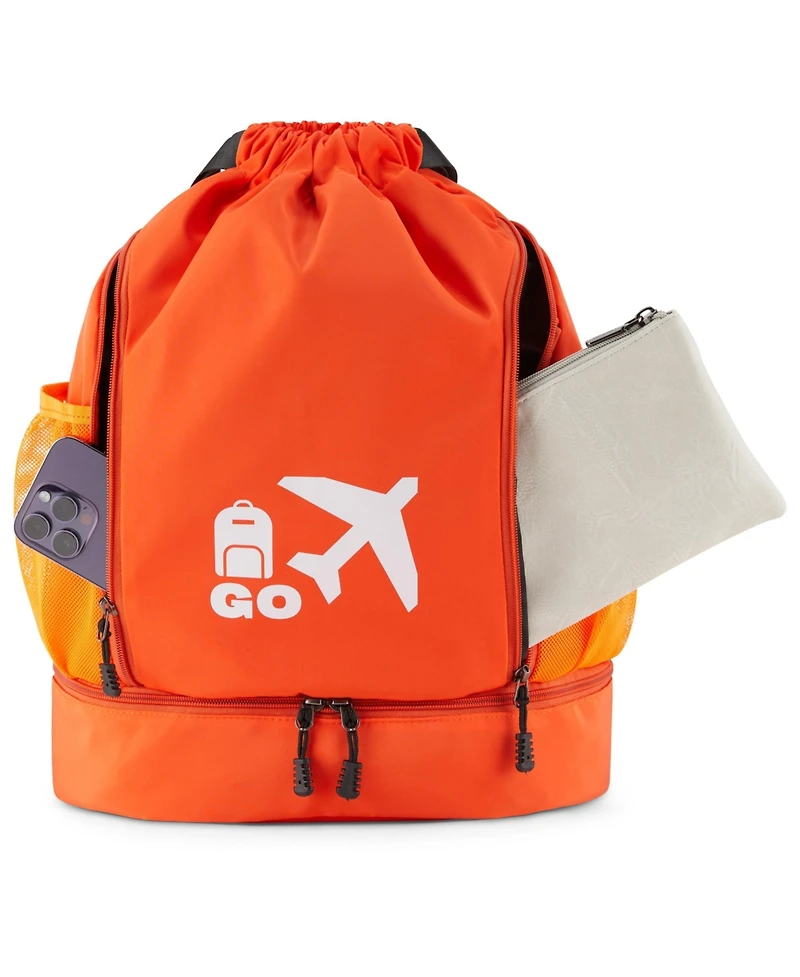 Perfect Personal Travel Go Bag- Orange