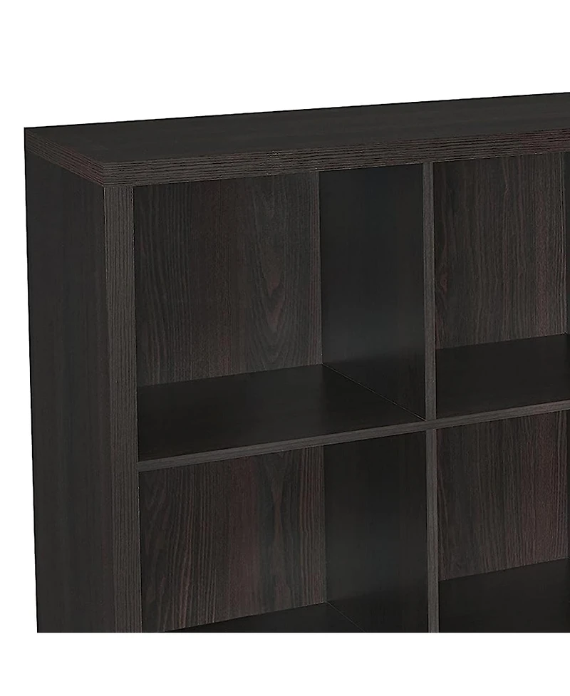 ClosetMaid 9 Cube Storage Shelf Bookshelf Home Organizer with Back Panel, Black