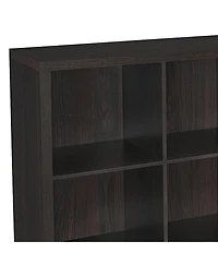 ClosetMaid 9 Cube Storage Shelf Bookshelf Home Organizer with Back Panel, Black