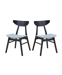 Streamdale Black Round Kitchen Table & 4 Fabric Chairs