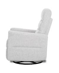 Evolur Peyton Manual Recline Glider with Full 360-Degree Swivel, Flexibility & Comfort, Fsc Certified, in Fog Grey