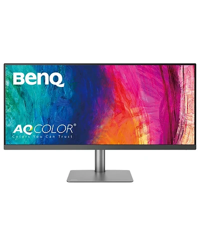 BenQ BenQ PD3420Q 34- 2K Ultrawide Monitor for Macs/Designers | 21:9 | 3440x1440 Wqhd | Ips | Aqcolor | P3, sRGB | Factory-Calibrated | Usb-c | Kvm |