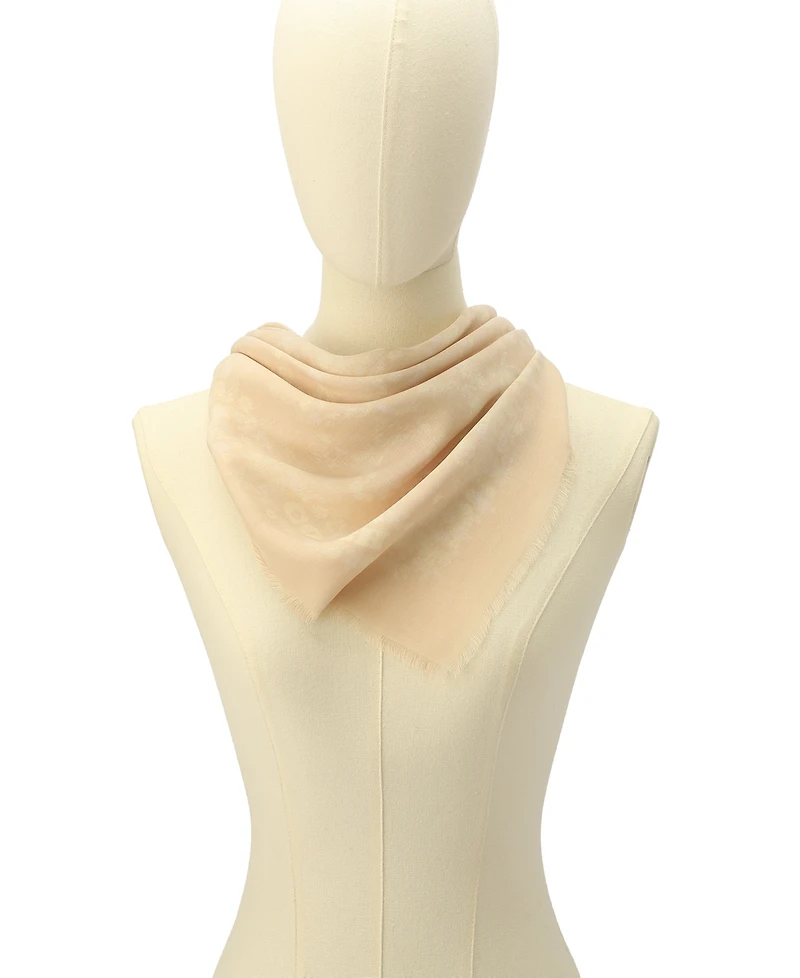 Coach Women's Signature Rose Meadow Print Oversized Square Scarf