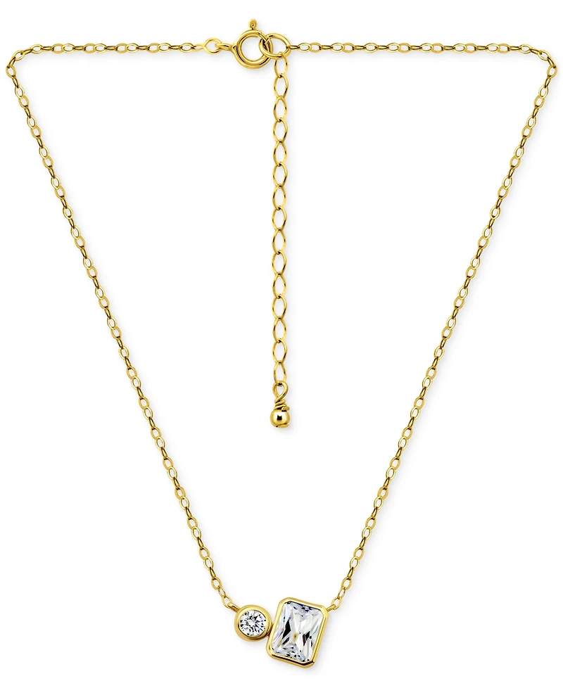 Giani Bernini Cubic Zirconia Collar Necklace, 16" + 2" extender, Exclusively at Macy's