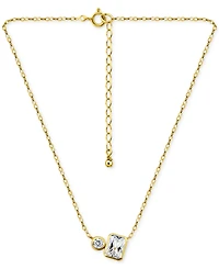 Giani Bernini Cubic Zirconia Collar Necklace, 16" + 2" extender, Exclusively at Macy's