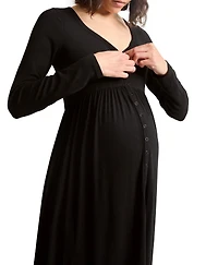 Hatch Collection Maternity The Softest Rib Nursing Friendly Dress