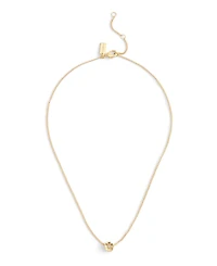 Coach Faux Cultivated Pearl Signature Tea Rose Pendant Necklace