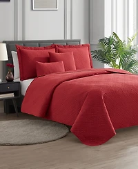 Nestl Diamond Embossed 5-Pc. Quilt Set, King/California King