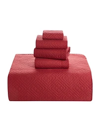 Nestl Diamond Embossed 5-Pc. Quilt Set, King/California King