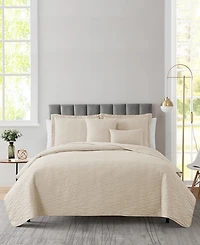 Nestl Ellipse Embossed 5-Pc. Quilt Set, Full/Queen
