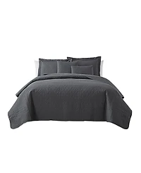 Nestl Grid Embossed 4-Pc. Quilt Set, Twin/Twin Xl
