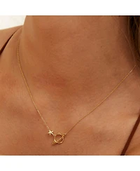 Spero London Sterling Silver Saturn Necklace