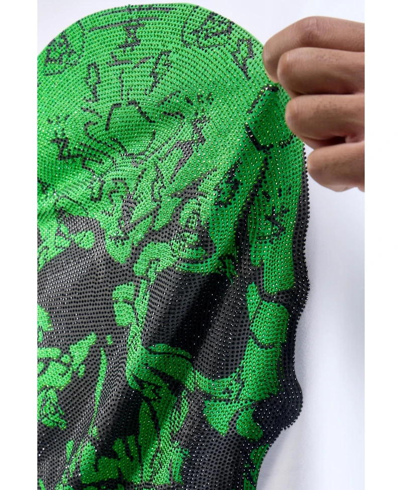 heads or tails Men's Money Rhinestone Crew T-Shirt