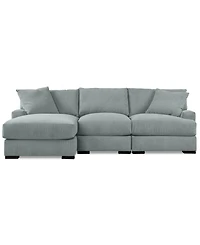 Rhyder 3-Pc. Fabric Chaise Sectional, Exclusively at Macy's
