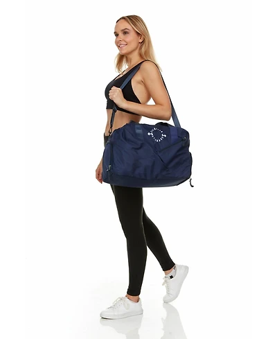 Waterproof Travel Bag with Shoe Slot - Navy