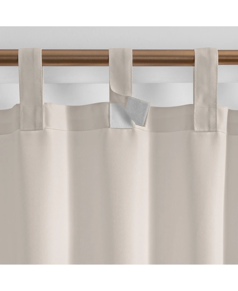 Elrene Home Fashions Matine Solid Tab Top Indoor/Outdoor Window Curtain