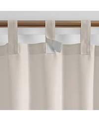 Elrene Home Fashions Matine Solid Tab Top Indoor/Outdoor Window Curtain