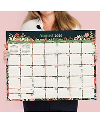 2026 Floral Large Desk Pad Monthly Blotter Calendar