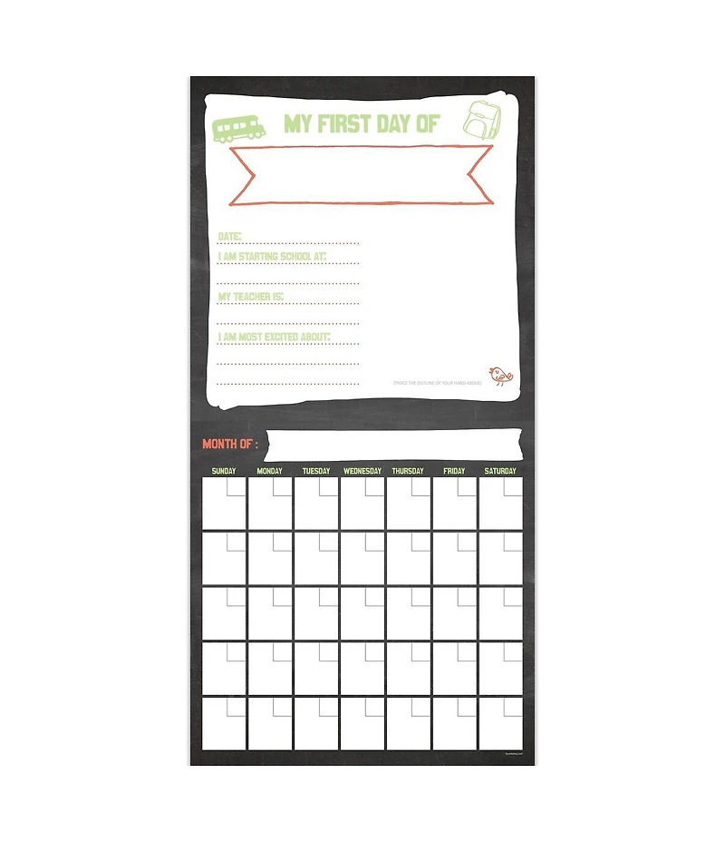 My School Year Open Dated 12"x12" Wall Calendar