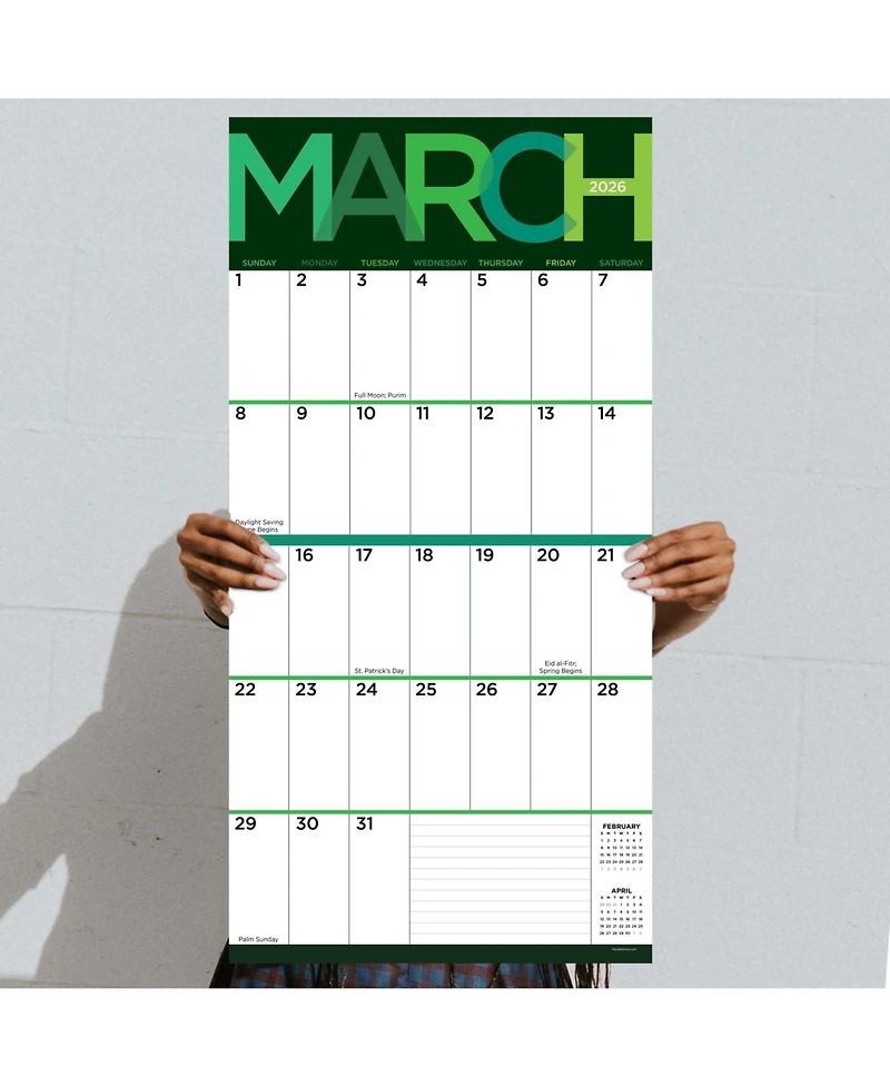 2026 Big Print Wall Calendar