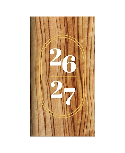 2026-2027 Classic Oak Small Monthly Pocket Planner