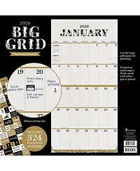 2026 Big Grid-Floral Wall Calendar