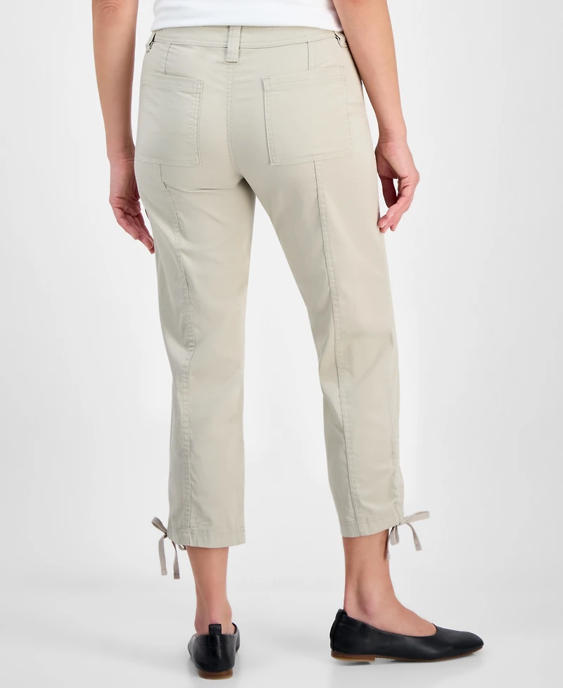 Style & Co Women's Mid Rise Tie-Hem Ankle Pants, Exclusively at Macy's