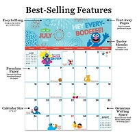 2026 Sesame Street Large Art Poster Wall Calendar