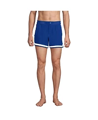 Lands' End Men's 5" Quick Dry Striped Pull on Board Short