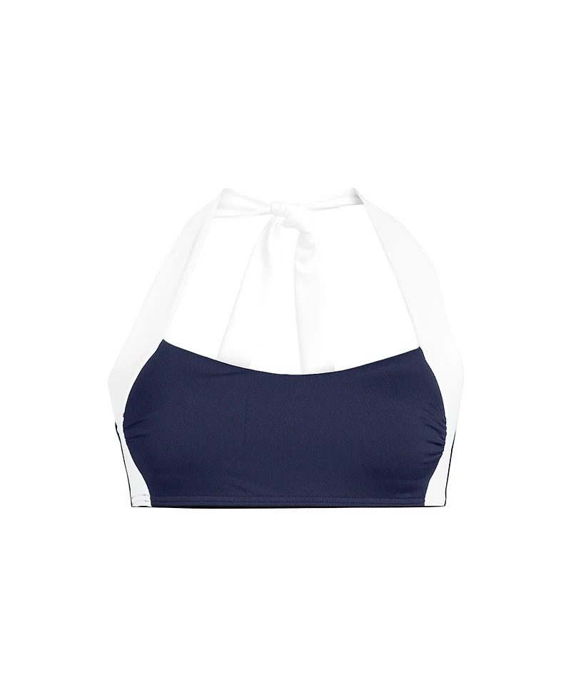 Lands' End Women's Seamed Halter Bikini Top