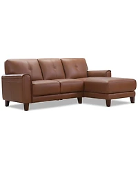 Ashlinn 2-Pc. Leather Chaise Sofa, Exclusively at Macy's
