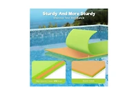 Hallolure Green Water Floating Mat Foam Pad, 8x4FT Bouncy Tear-Resistant Xpe Foam