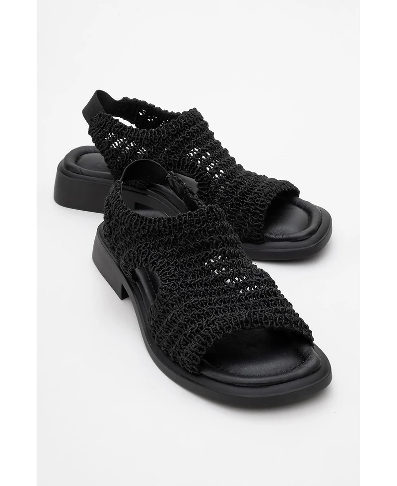 Weave Leather Woven Sandal (Women)