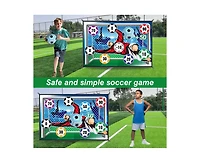 Titqwop Sticky Soccer Games Set for Kids – Indoor/Outdoor Mini Goal with Adhesive Balls | No Inflation Needed | Fun Backyard & Birthday Gift fo