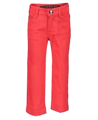 Elie Balleh Big Boys Red Slim Fit 5 Pocket Twill Pants