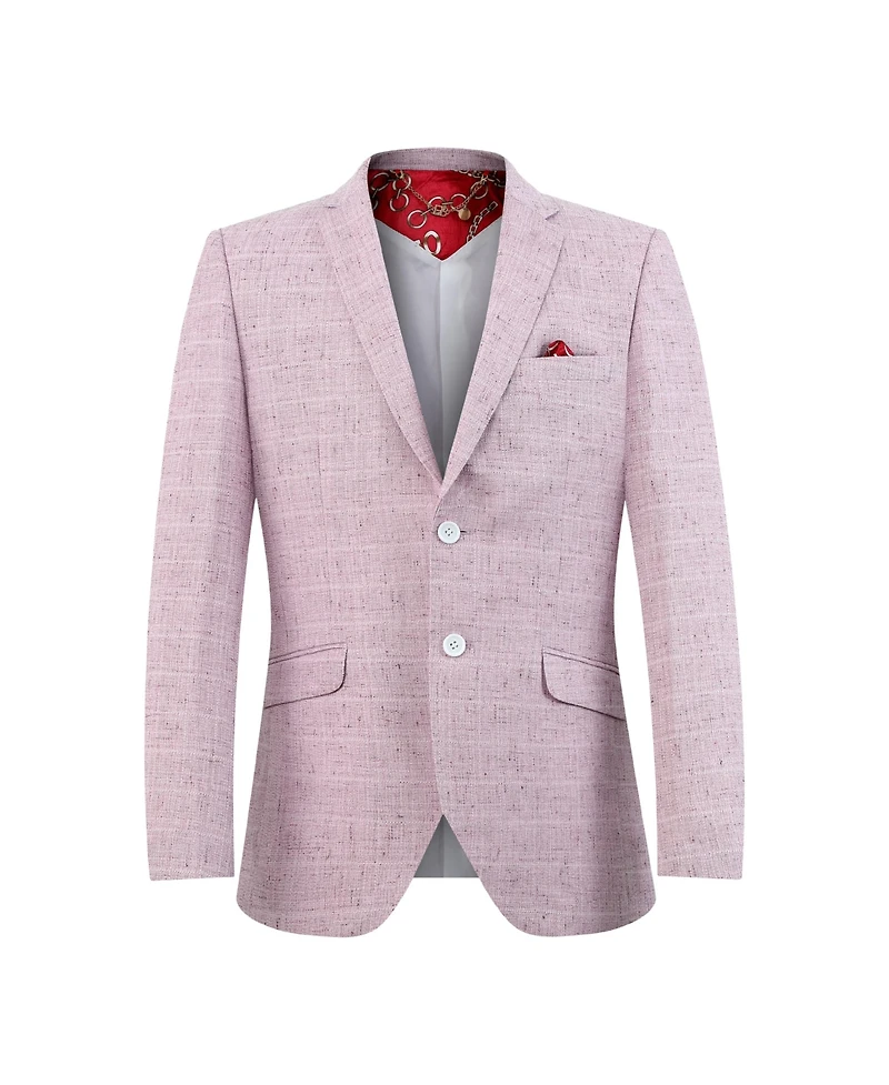 Elie Balleh Toddler Pink Slim Fit Melange Jacket