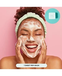 Mess Free Face Wash Sheets, Instantly Dissolves, 25 Washes