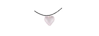 Pink Glass Heart Necklace