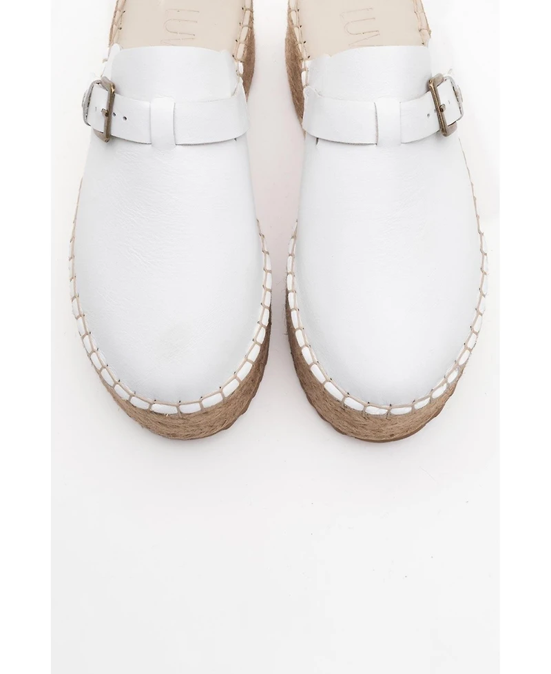 Novas Leather Platform Espadrille Mule (Women)