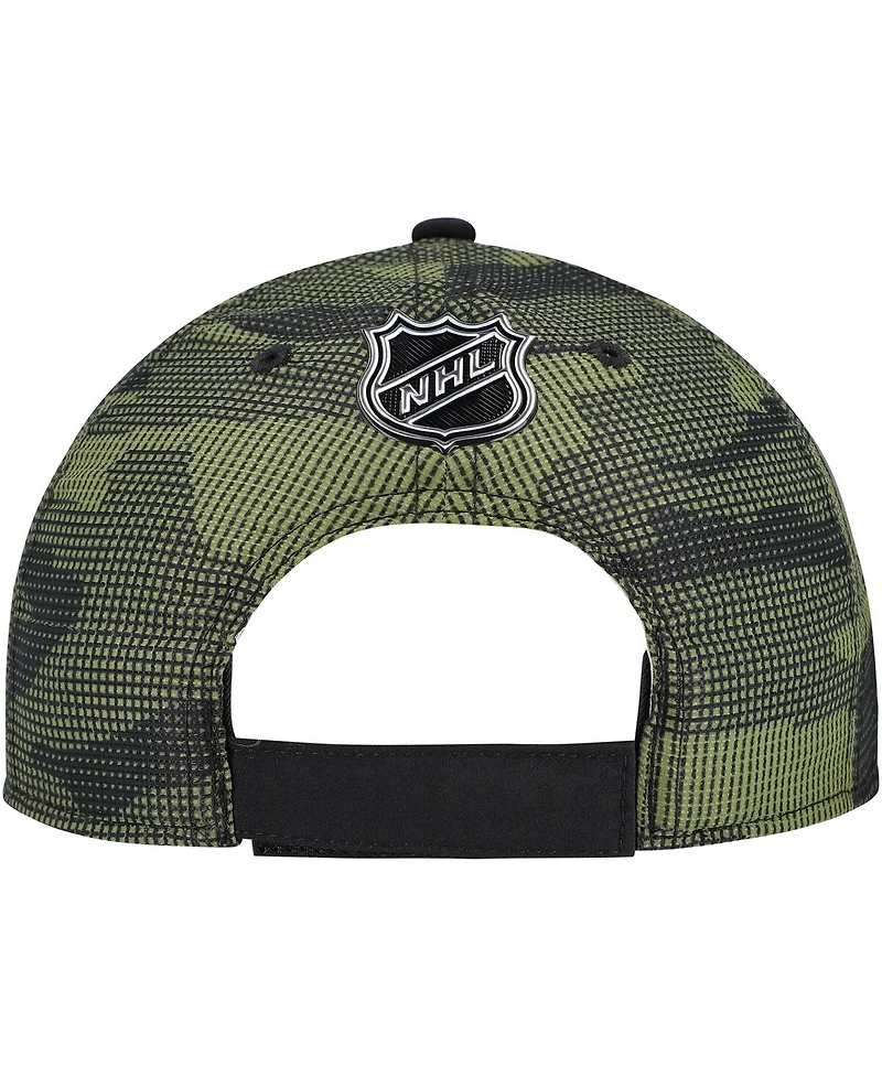 Fanatics Men's Black Los Angeles Kings Authentic Pro Military Appreciation Adjustable Hat