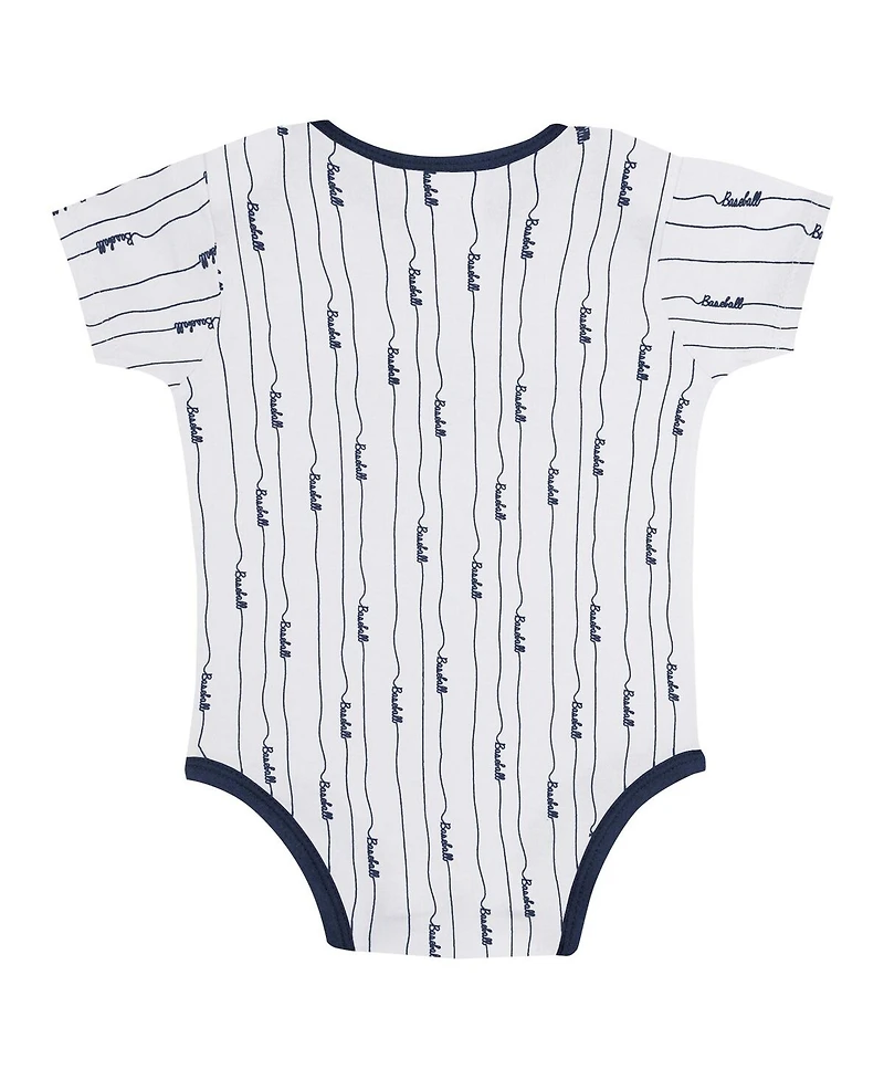 Outerstuff Baby Boys and Girls 2-Pack New York Yankees Play Ball Bodysuit Set