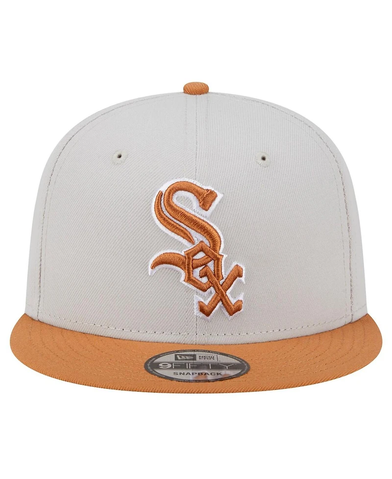 New Era Men's Khaki/Brown Chicago White Sox Color Pack Two-Tone 9FIFTY Snapback Hat
